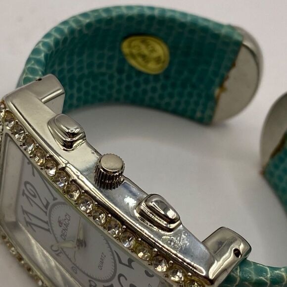 Vintage Denacci Cuff Watch Stainless Steel Case Snake Japan Movt NWT main image 7